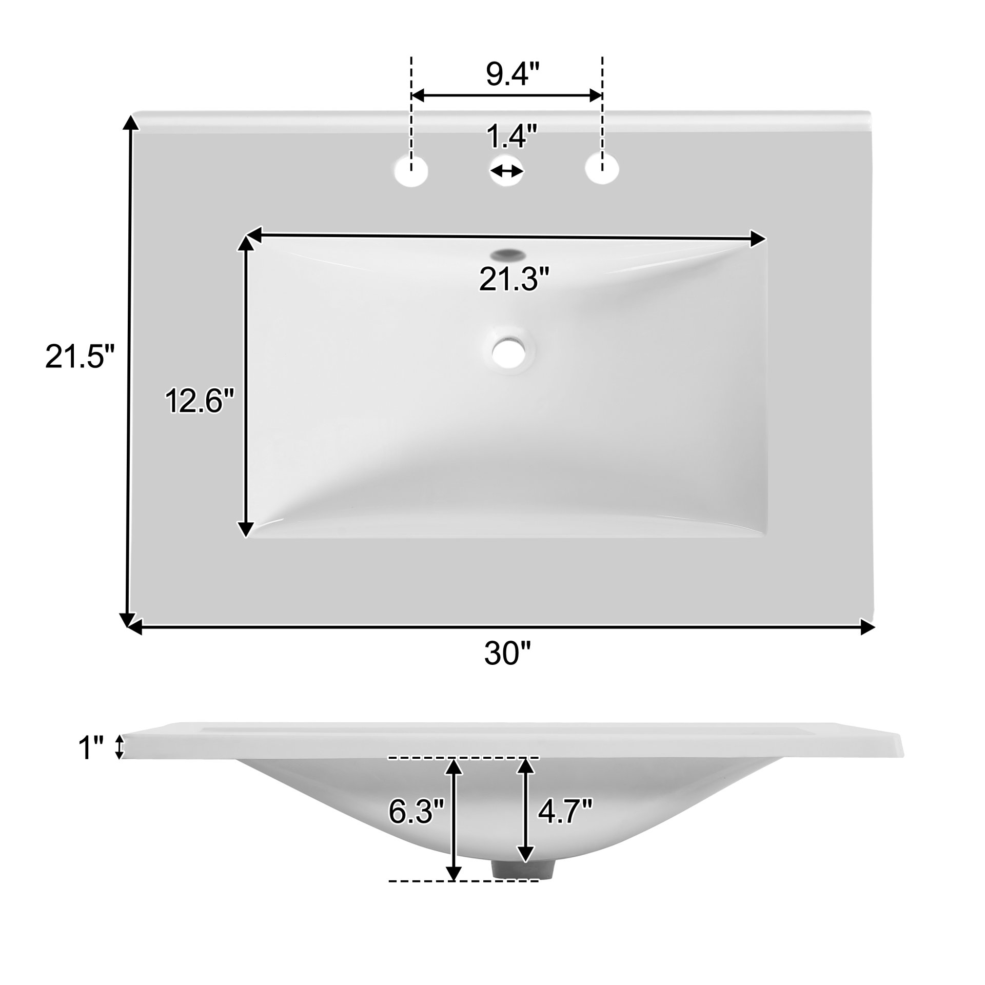 Bathroom Vanity With Handwoven Rattan Doors, Resin Basin - Natural Wood - Image 7