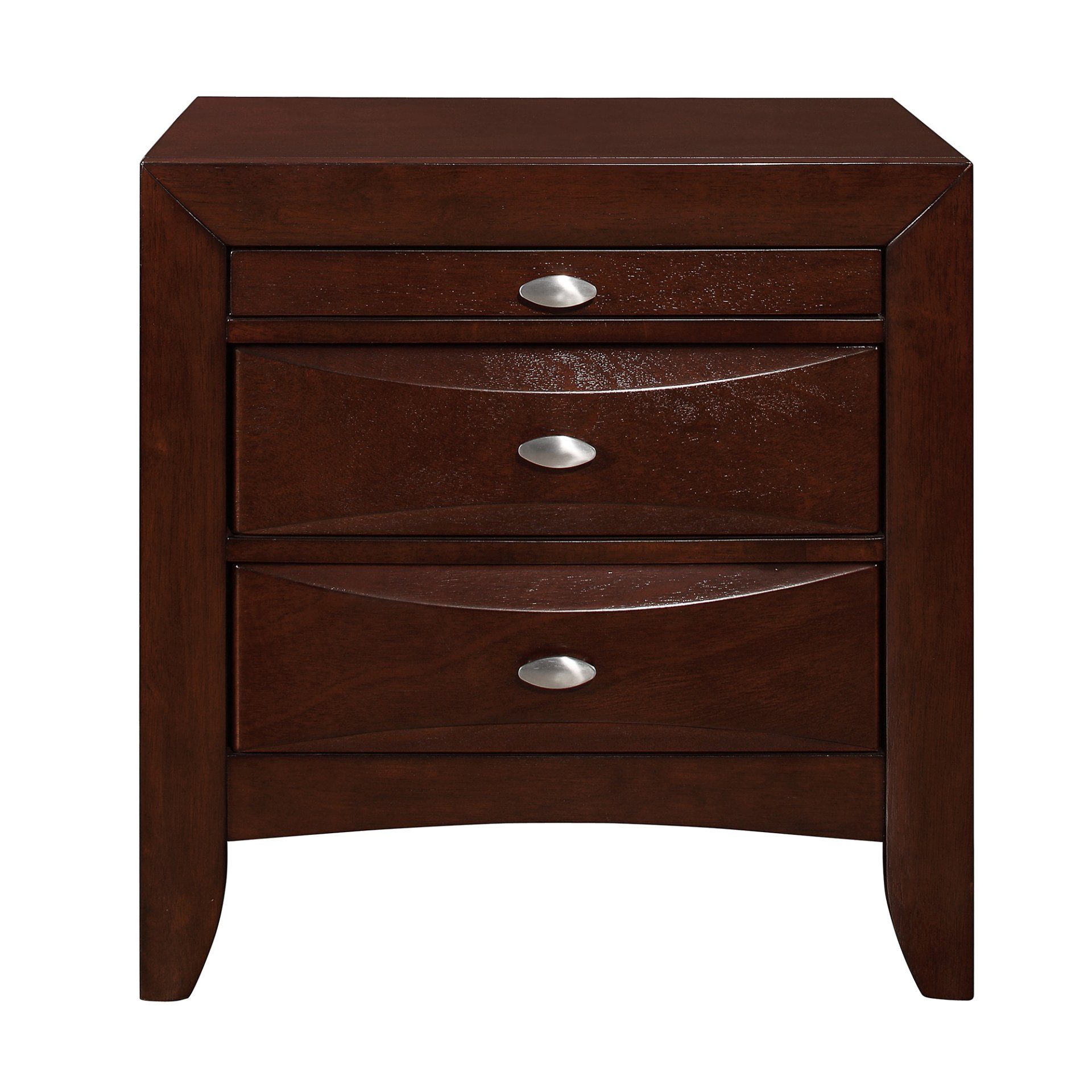 Lucille - Nightstand With Spacious Drawers And Tapered Legs - Walnut Brown - Image 4
