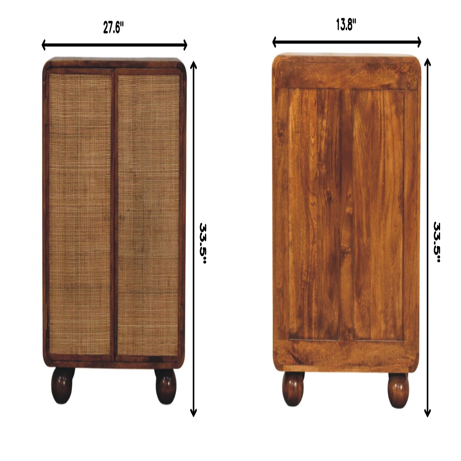 Larissa - 2 Door Cabinet - Brown - Image 3