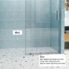Frameless Soft Closing Shower Door, 1 / 4" (6Mm) Tempered Glass Single Sliding With Explosion Proof Coating - Brushed Nickel - Image 7