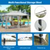 13 X 10 Outdoor Patio Gazebo Tent With Ventilated Double Roof And Sidewall (Detachable Curtains On All Sides), For Lawn, Garden, Backyard, And Deck - Beige - Image 17