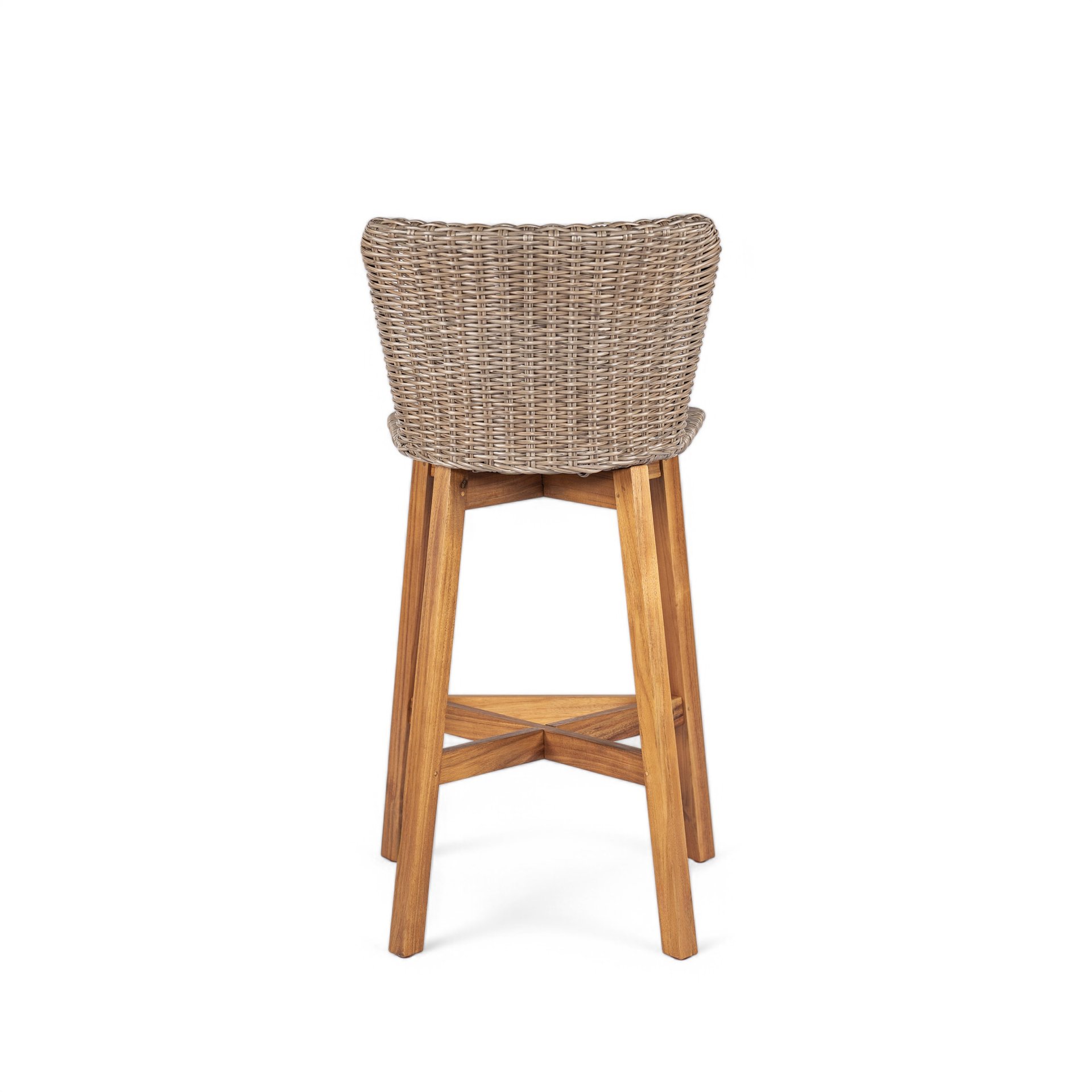 Lymington - Outdoor Bar Stool (Set of 2) - Light Brown / Teak - Image 10