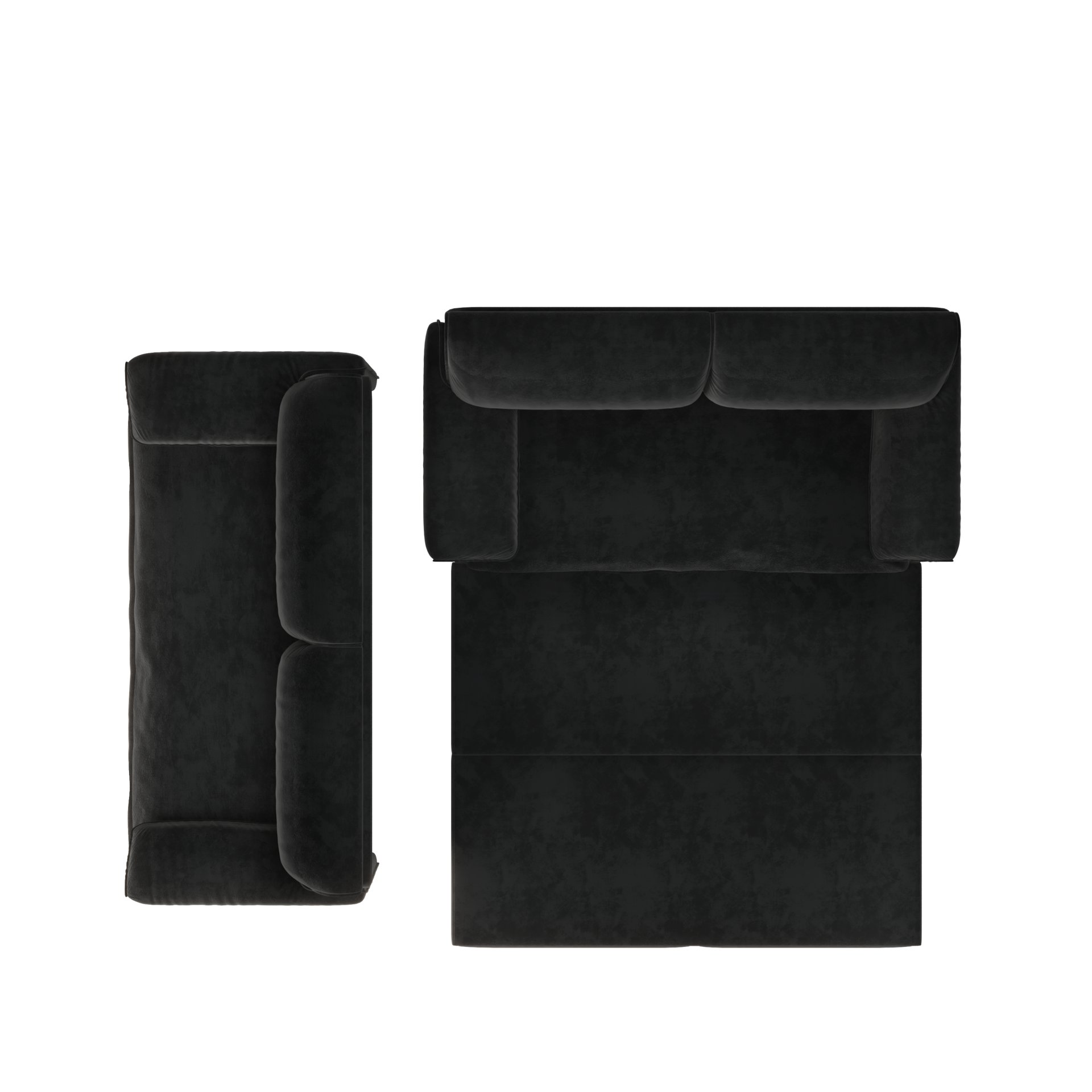 Queen Pull Out Sofa Bed, 3 In 1 Convertible Sleeper Sofa With Side Storage - Black - Image 13