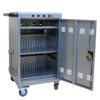 Mobile Charging Cart For Tablets Laptops 35 Device Capacity Matt Silver Metal - Silver - Image 9