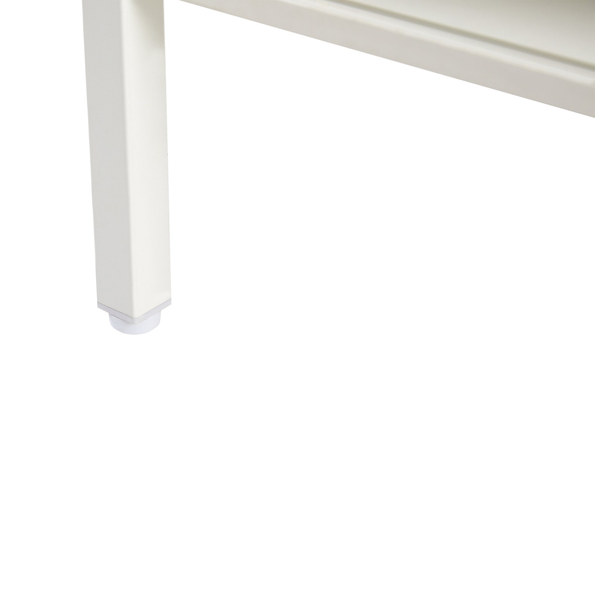 40.16" Rattan Coffee Table, Sliding Door For Storage, Metal Legs, Modern Table For Living Room - White - Image 18