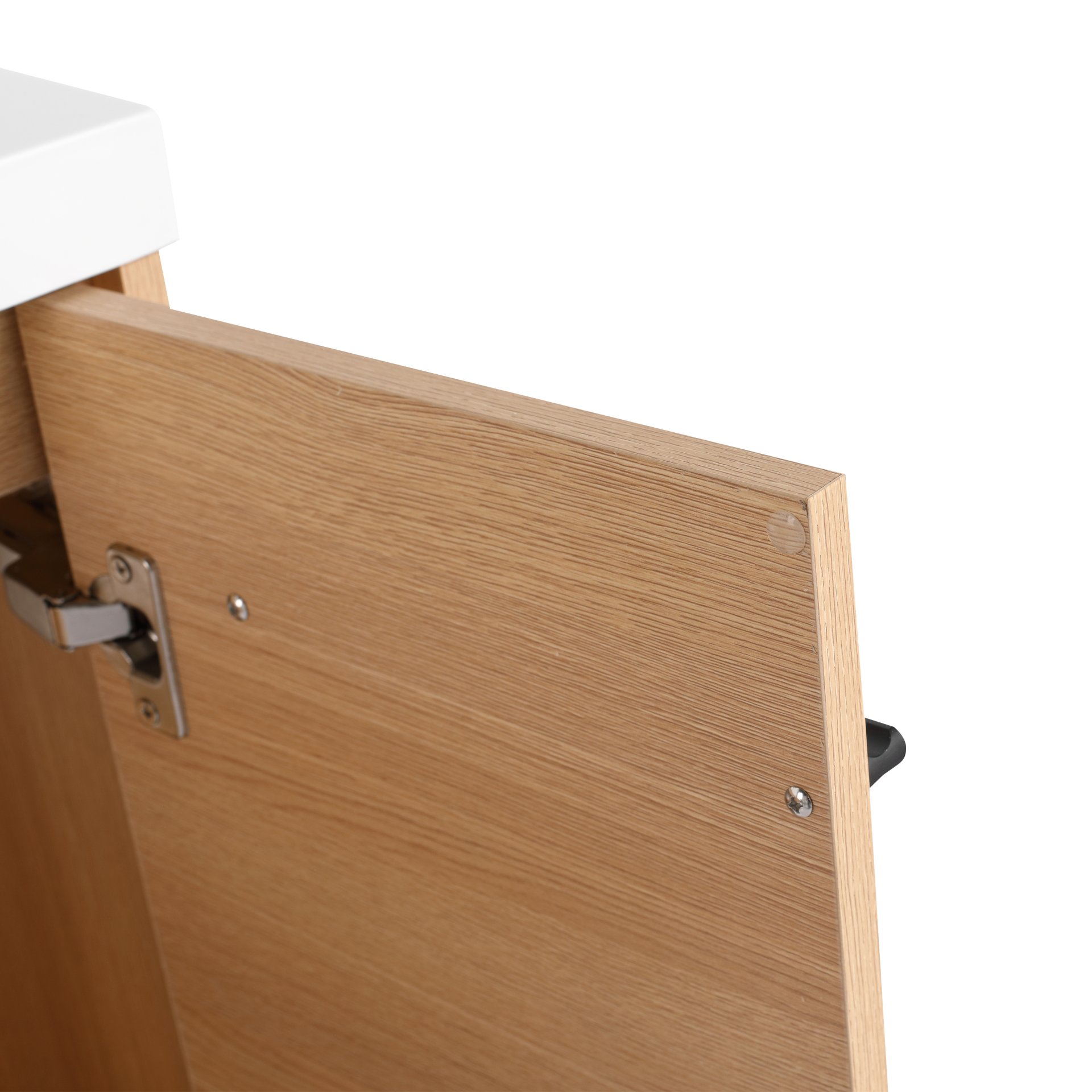 Bathroom Vanity Set With Resin Countertop Sink, 2 Doors - Oak - Image 23