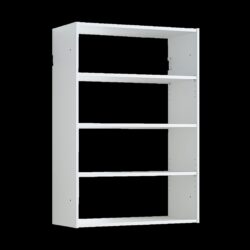 Devi - Wall Mounted Wood Closet System With Modular Design And Ample Storage - White