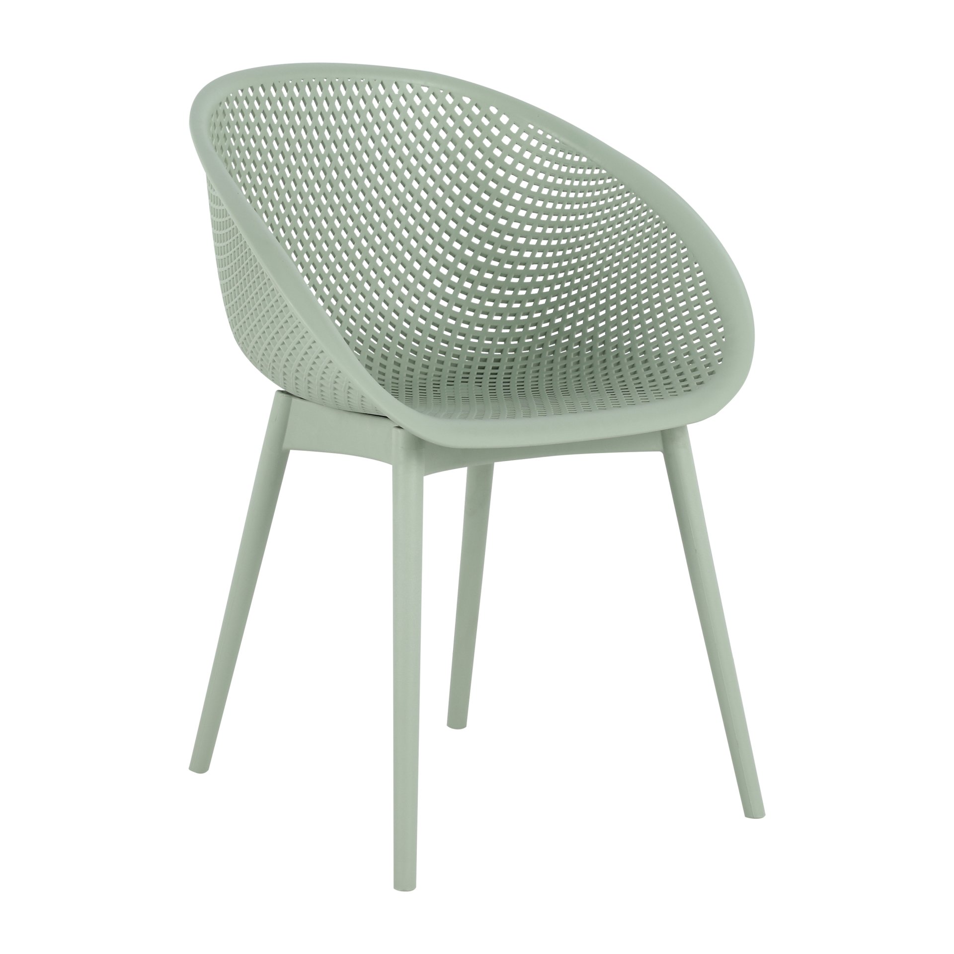 2 Pack Lounge Chair Set With Folding Square Table - Pale Green / White - Image 16