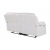 Blanche - Reclining Loveseat With LED Lights And Built In Speakers - White - Image 7