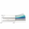 12'' Queen Hybrid Mattress With Pocket Springs And Memory Foam, Medium Firm Support - White - Image 3