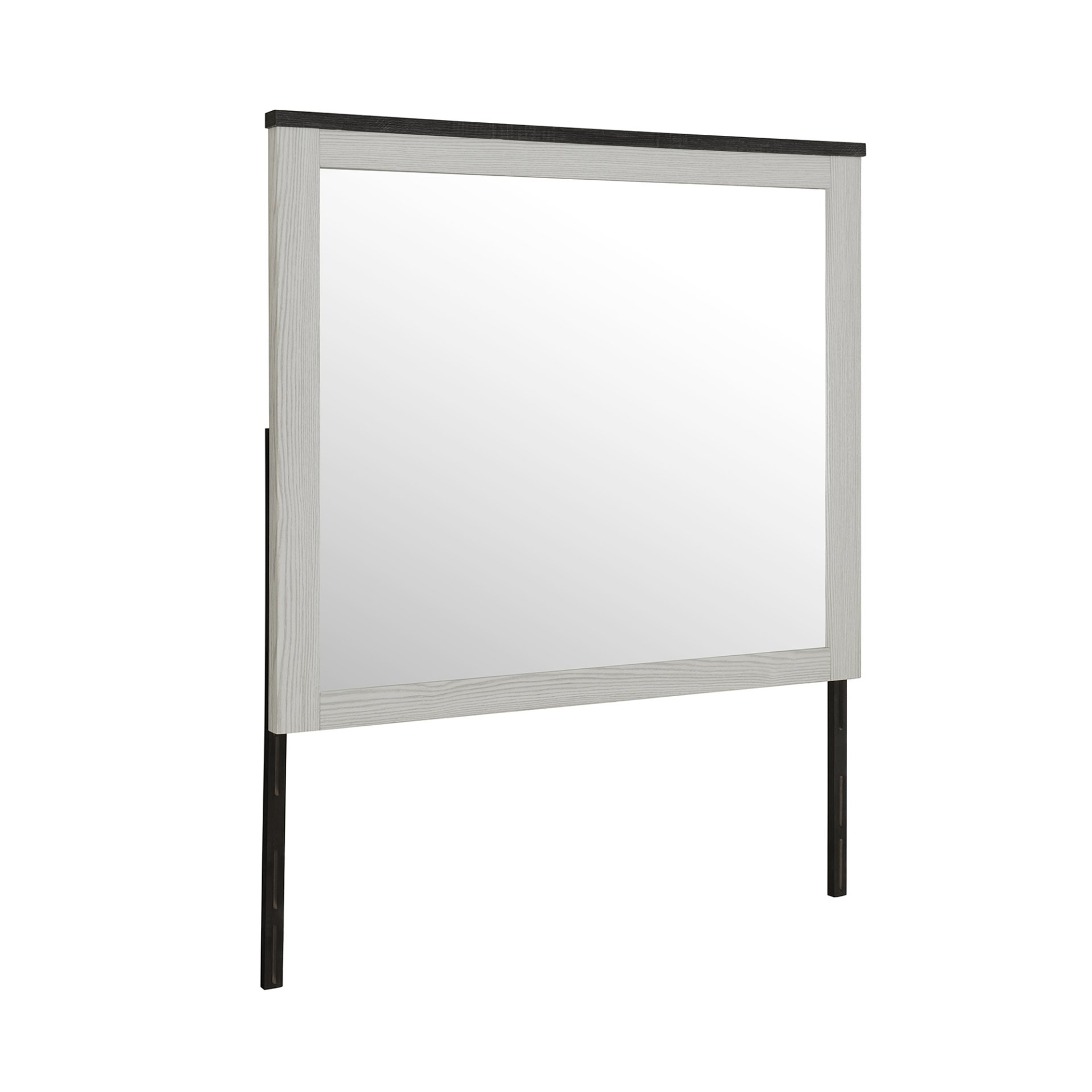 Avery - King Bedroom Set & Bookcase Headboard, Low Profile Bed, Spacious Drawers - Beige - Image 5