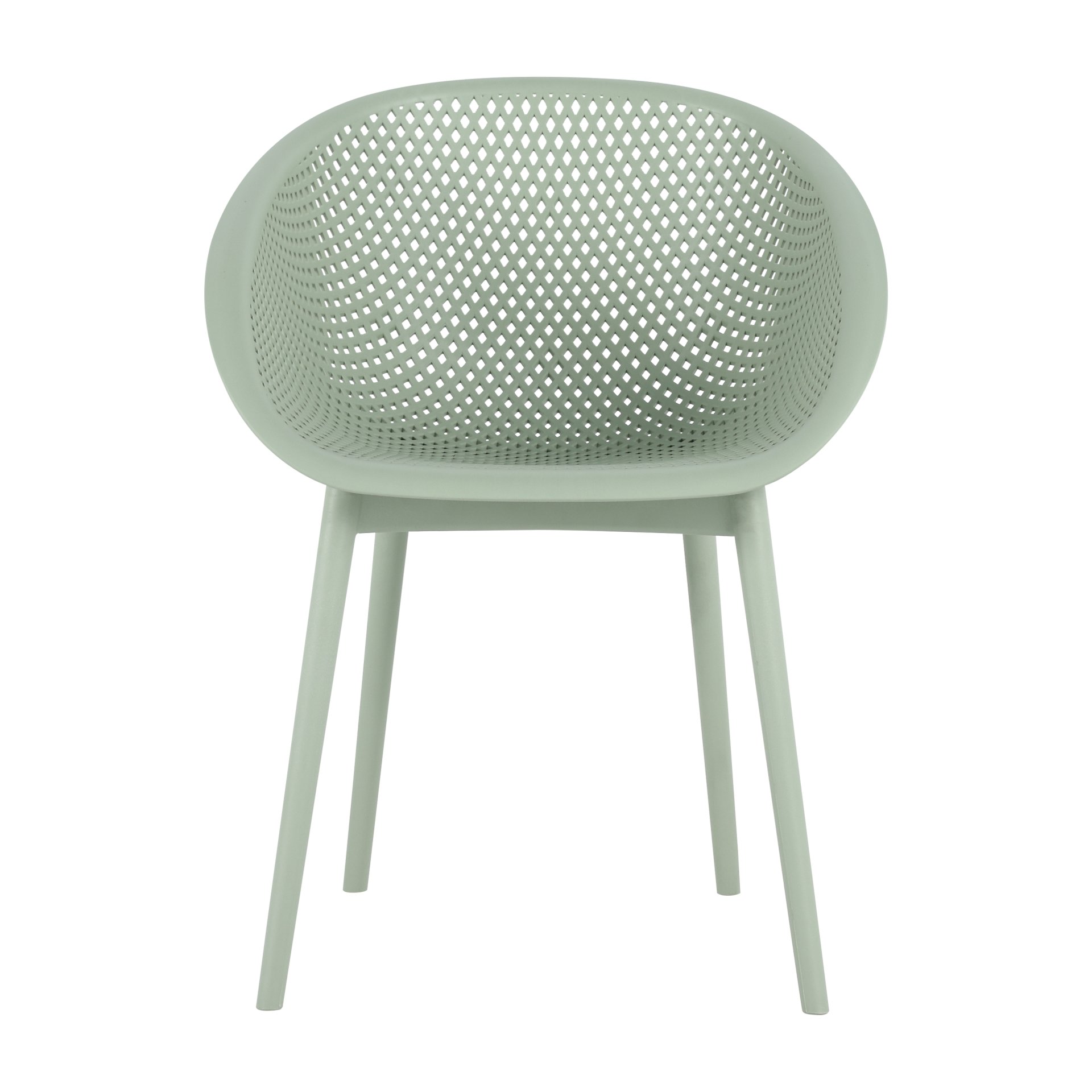 2 Pack Lounge Chair Set With Folding Square Table - Pale Green / White - Image 17