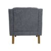 Accent Chair, Living Room Chair, Footrest Chair Set With Vintage Brass Studs, Button Tufted Upholstered Armchair For Living Room, Comfy Reading Chair For Bedroom, Reception Room - Gray - Image 20