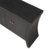 Refined 4 Door Credenza With Arc Legs & Bronze Clasps, Advanced Storage Design - Black - Image 11