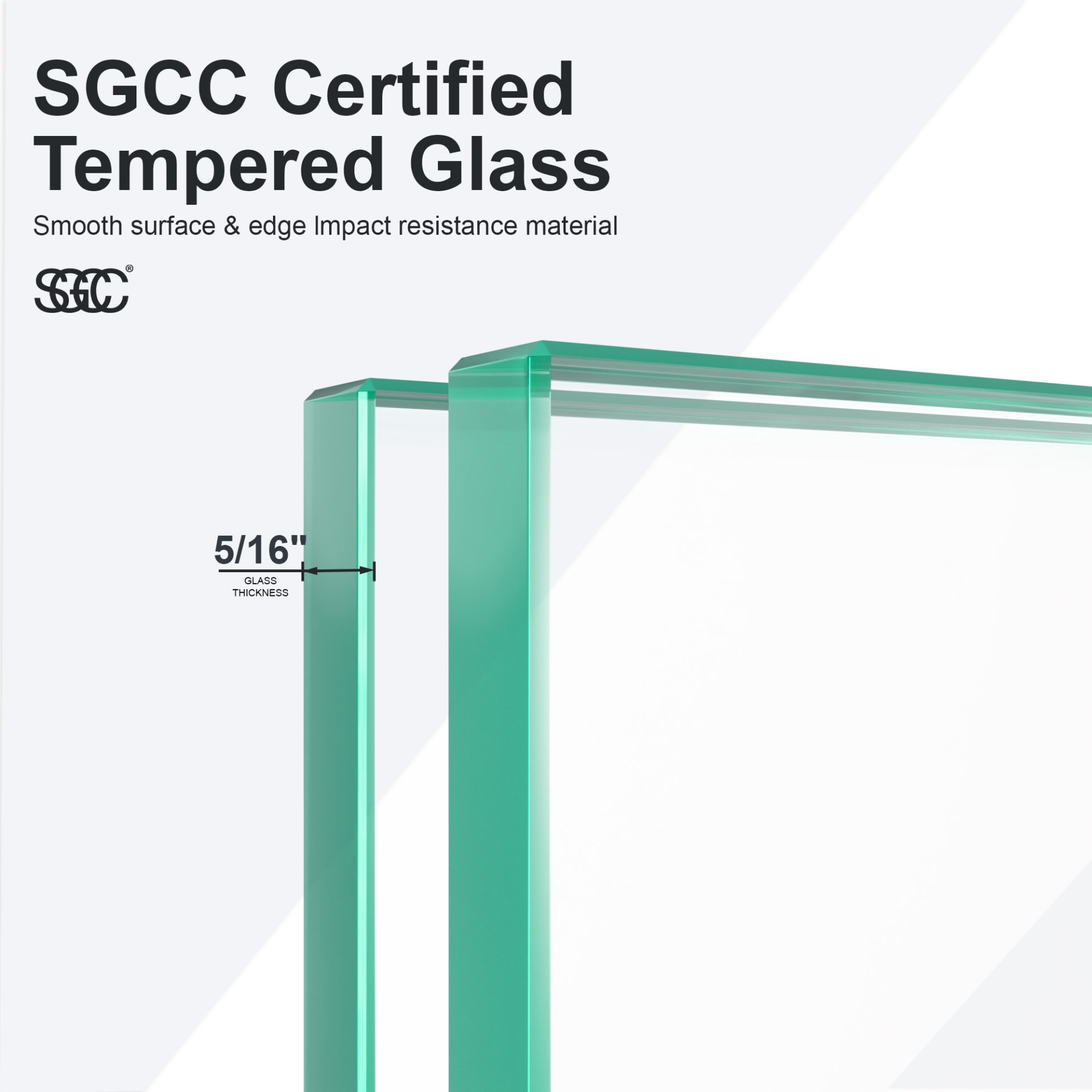 Frameless Single Sliding Shower Door With Bypass Design Clear Tempered Glass - Brushed Nickel - Image 8