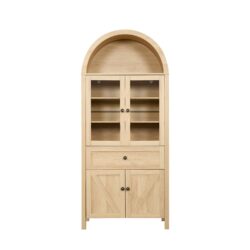 Vintage Dome Cabinet With High Quality Materials And Large Storage Space In - Natural