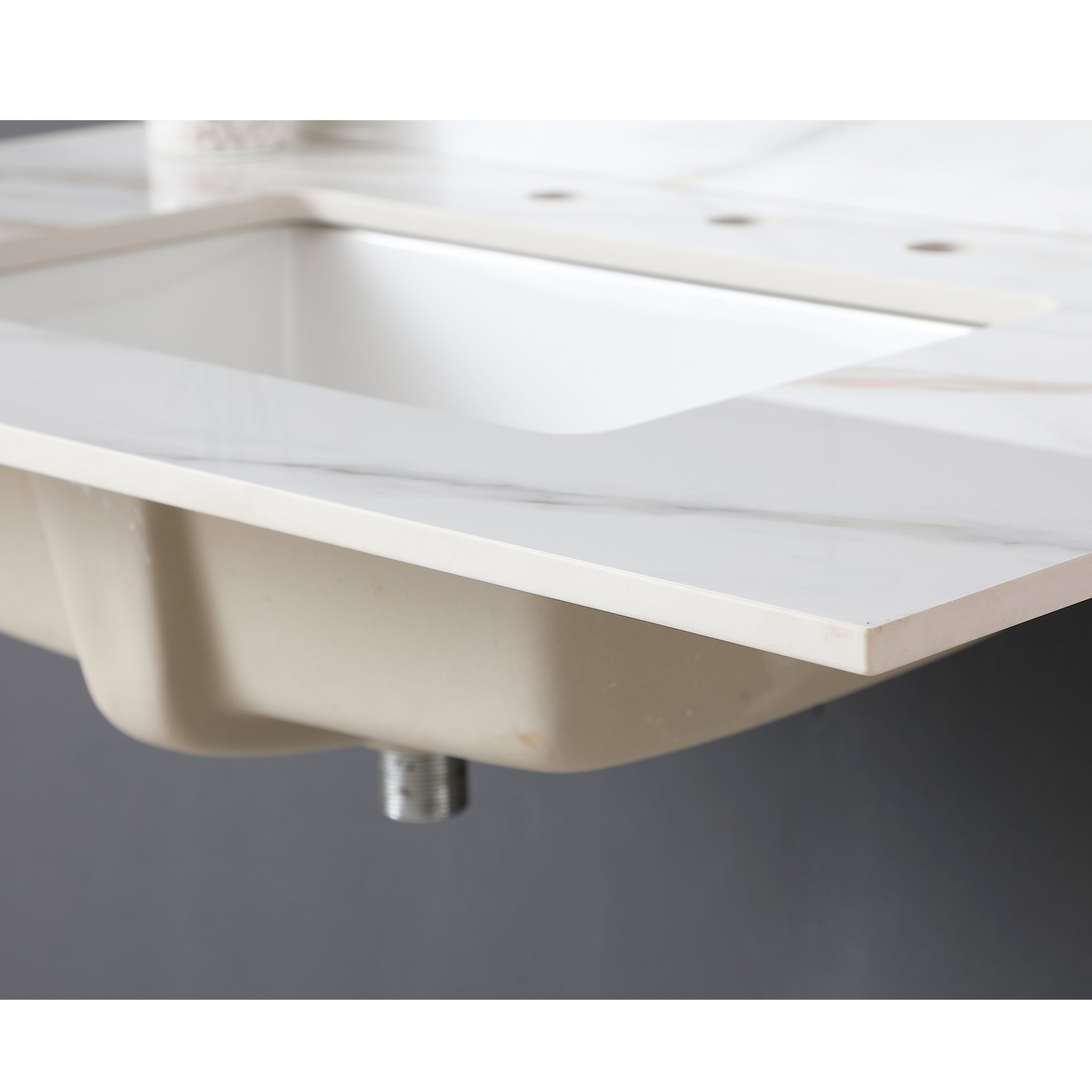 Vanity Top, Sintered Stone - Carrara White With Veins - Image 17