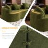 4 Seater Sofa With Chenille Fabric, 30D, 60 Hardness Full Sponge, 4 Pillow For Living Room, Home Furniture Sleeper Sectional Sofa For Apartment - Green - Image 18