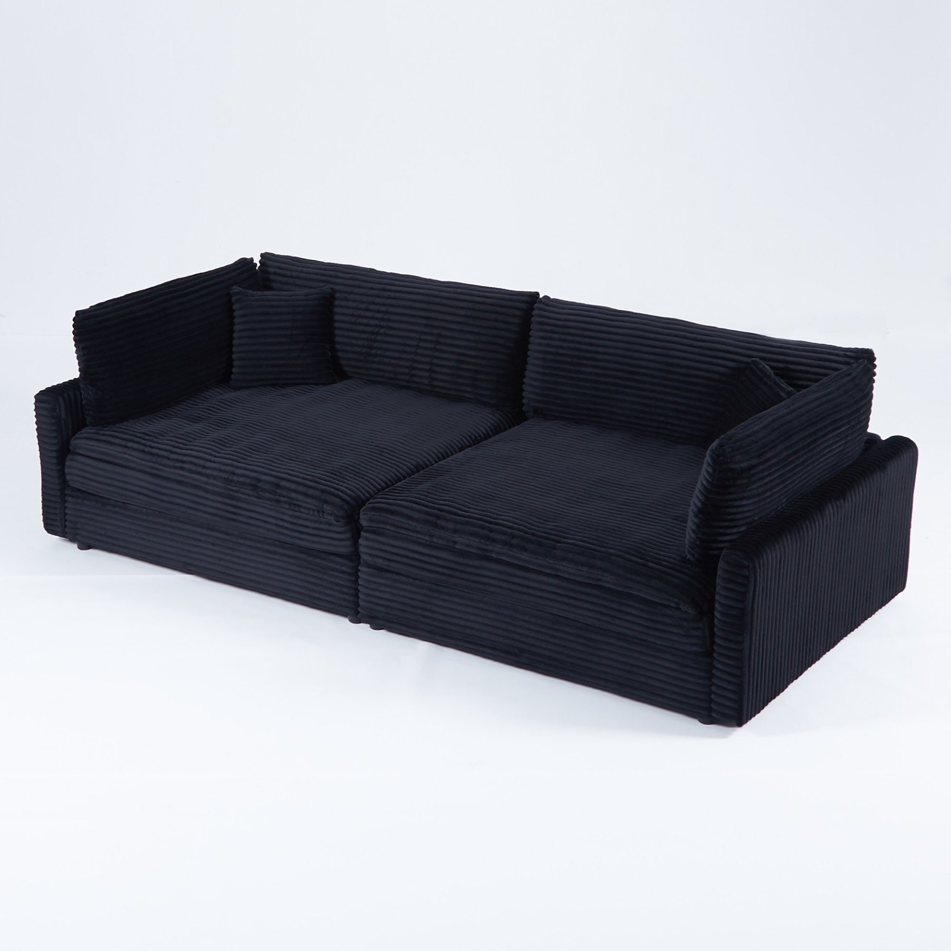 2 Throw Pillows, Four Backrests, Opening Up A New Style For The Living Room's Casual Area - Black - Image 11