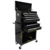 High Capacity Rolling Tool Chest With Wheels And Drawers, 8 Drawer Tool Storage Cabinet - Black - Image 7