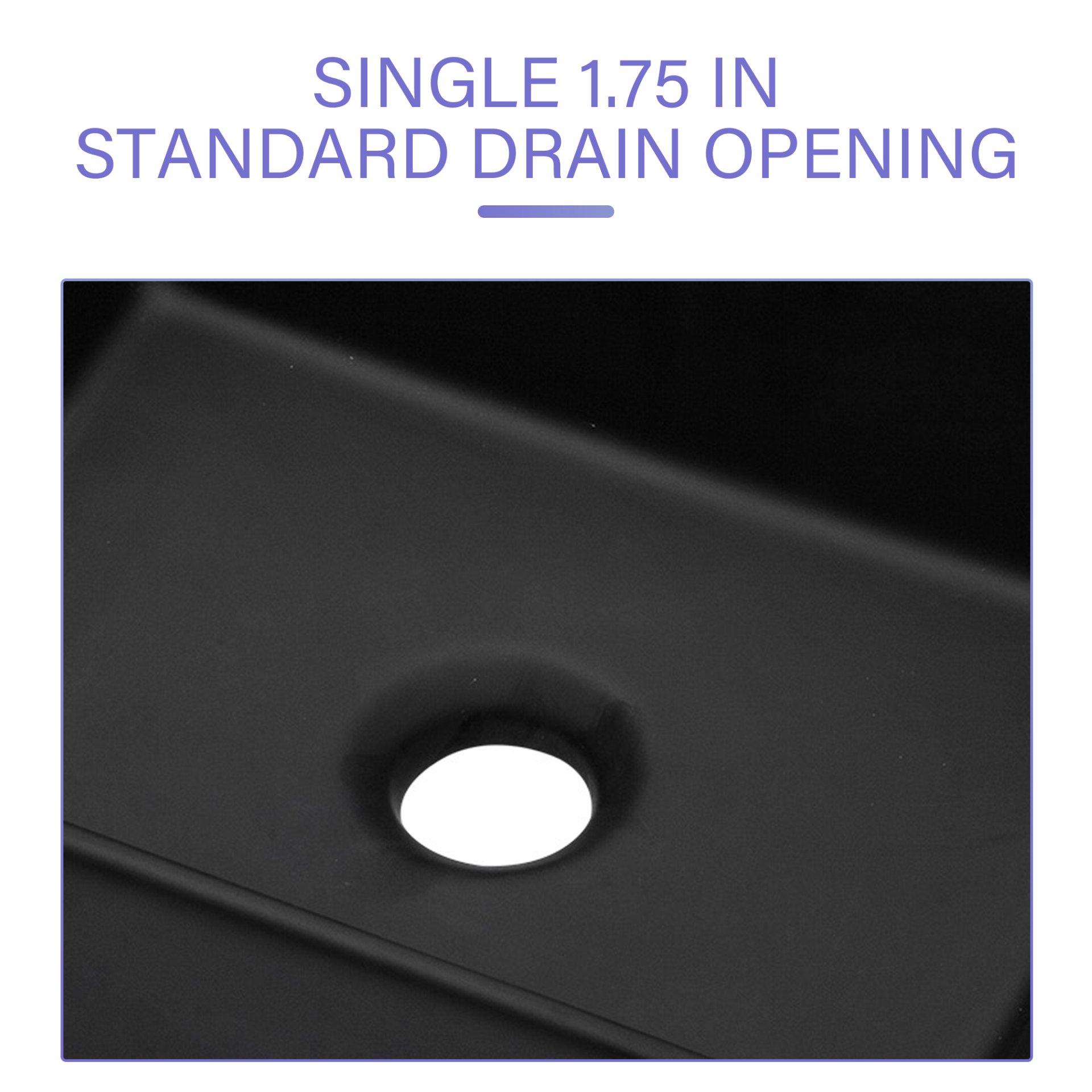 Rectangular Vessel Bathroom Sink - Matte Black - Image 8