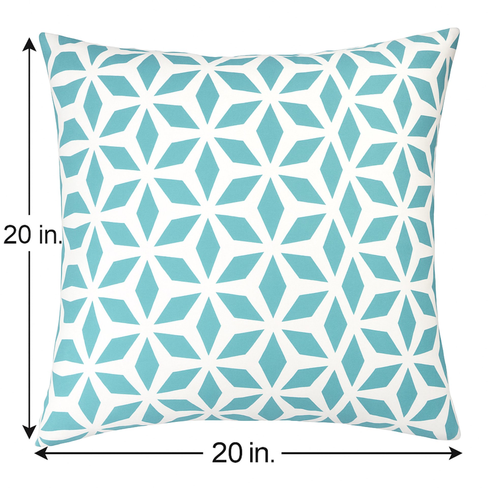 Crystal Burst - Outdoor & Indoor Pillow - Blue - Image 3