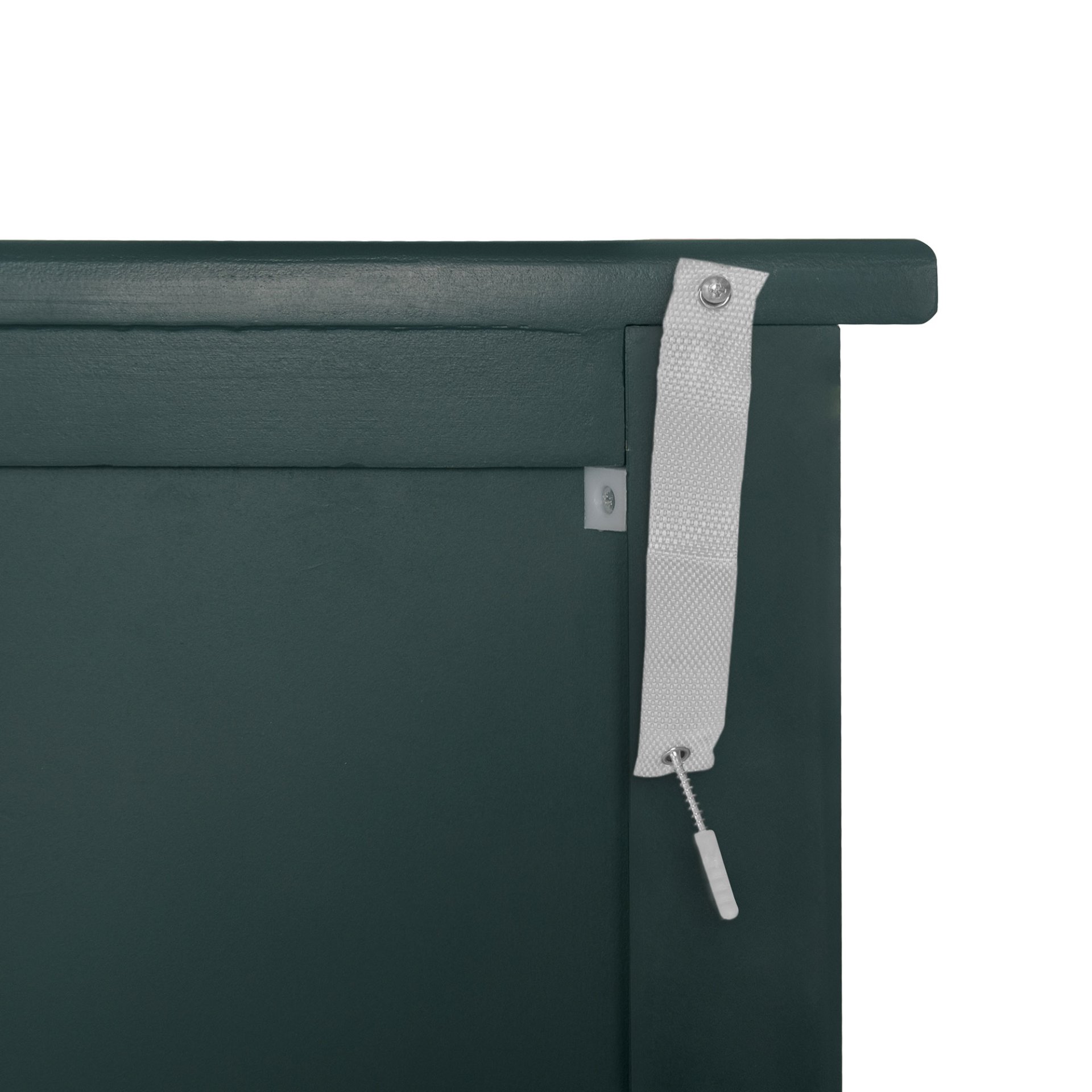 Hollow Carved 2 Door Accent Cabinet With Adjustable Shelf, Sideboard Buffet For Entryway, Living Room Or Bedroom - Blackish Green - Image 15