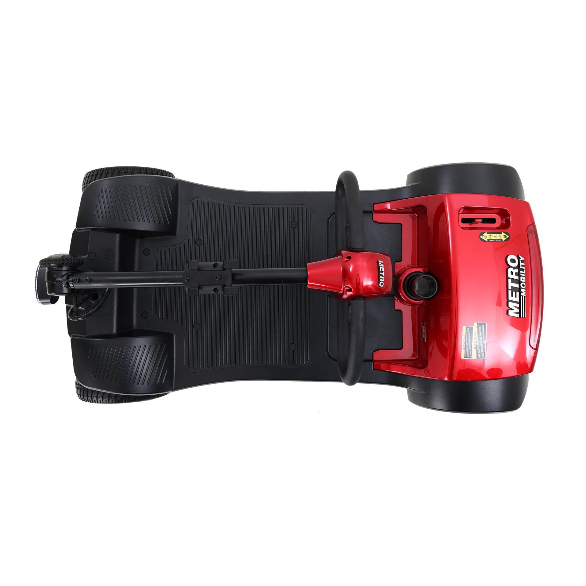 Max Sport - 4 Wheels Outdoor Compact Mobility Scooter With 2 Pieces X 12Ah Lead Acid Battery - Red - Image 8