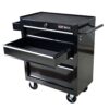 Rolling Tool Chest, 4 Drawer Tool Box With Wheels, Heavy Duty Industrial Service Cart Storage Organizer With Locking System, Rolling Tool Box Organizer Tool Case For Garage, Repair Shop - Black - Image 6