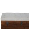Linen Storage Trunk - Chestnut / White Linen - Image 6