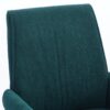 Ergonomic Mid Back Office Chair With Striped Fabric - Green - Image 5