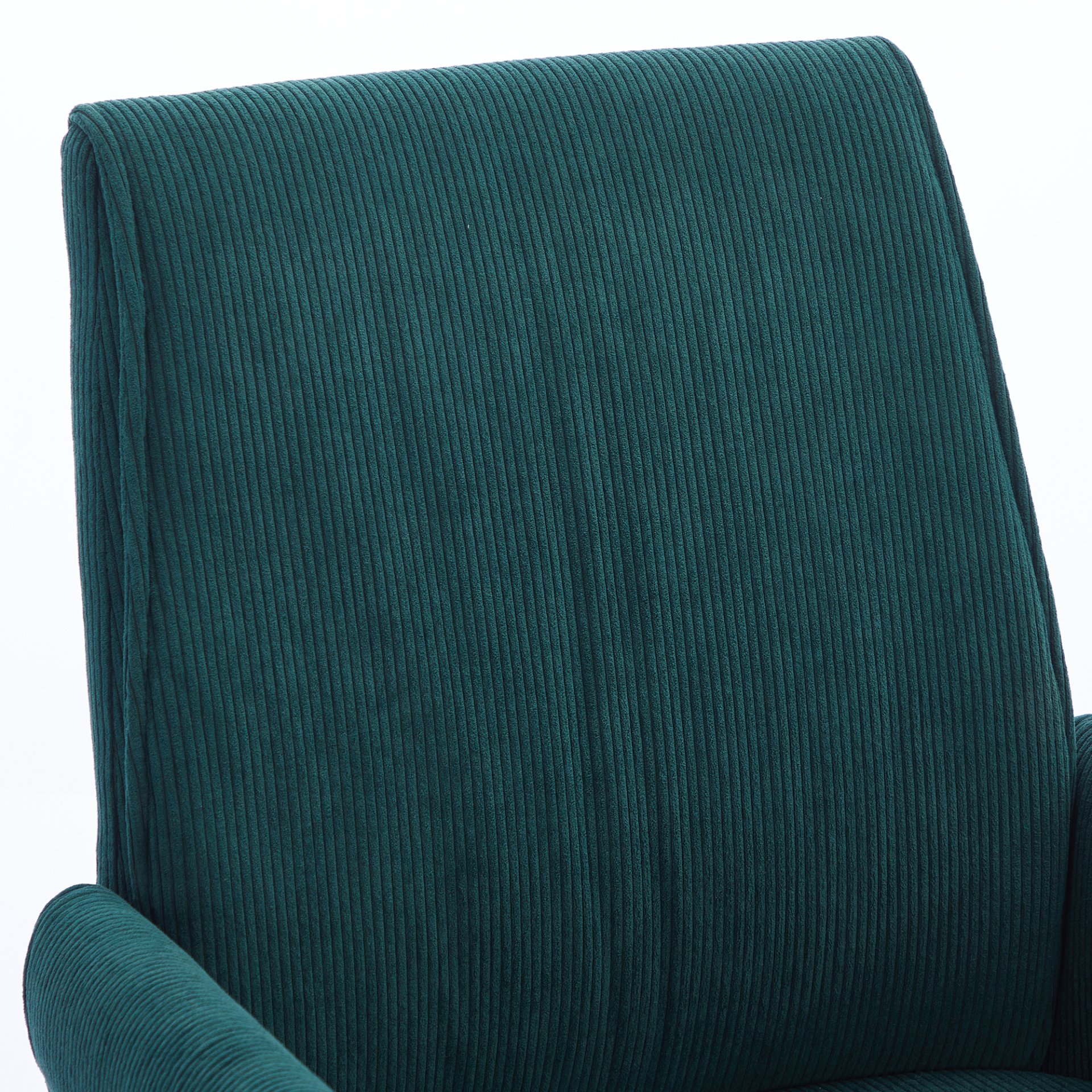 Ergonomic Mid Back Office Chair With Striped Fabric - Green - Image 5