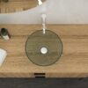 Vessel Sink With Chrome Faucet And Pop Up Drain - Clear - Image 5