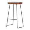 Industrial Chunky Bar Stool - Chestnut - Image 5