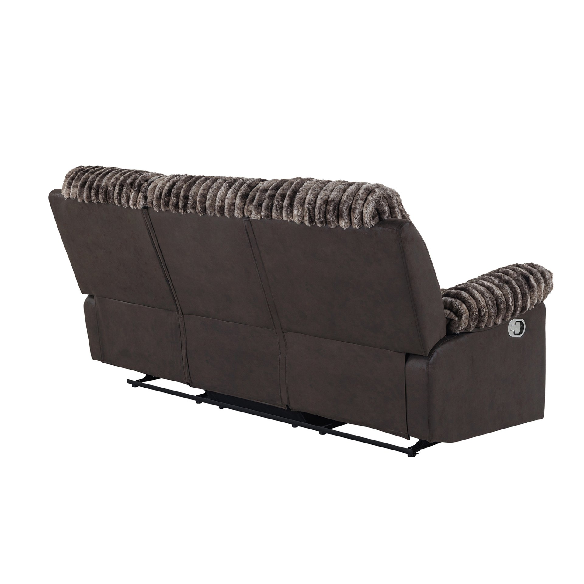 Brenda - Sofa With Manual Recline Function - Brown - Image 6