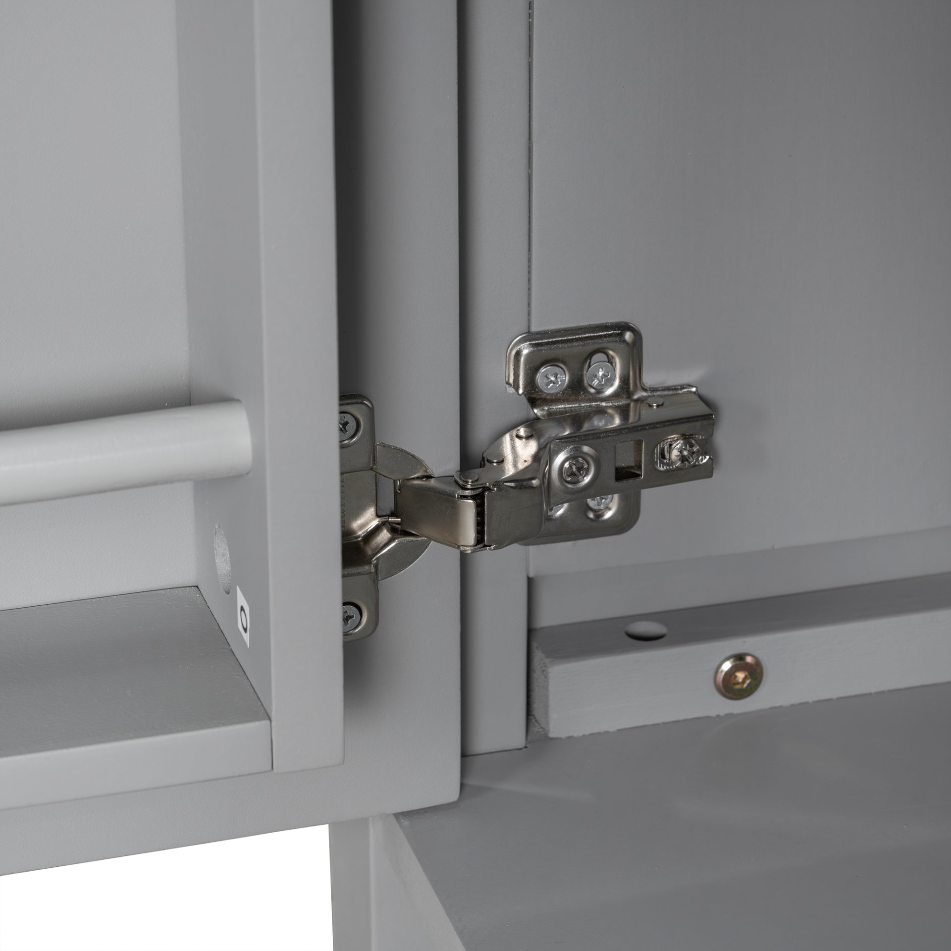 Bathroom Vanity Combo With Sink, Space Saving Design - Gray - Image 17