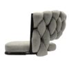 28" Bar Chair Linen Woven Bar Stool (Set of 2) Upholstered With Legs, 360 Swivel, Counter Arm Chairs With Back Footrest - Gray - Image 13