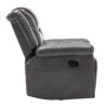 360° swivel And Rocking Home Theater Recliner Manual Recliner Chair With Wide Armrest For Living Room - Gray - Image 15