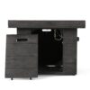 Anchorage - Wood Square Fire Pit 40, 000 Btu - Gray - Image 14
