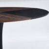 5 Pieces Dining Set, Table Metal Leg Mid-Century Dining Table For 4 - 6 People, Pedestal Dining Table, Table Leisure Coffee Table - Black - Image 4