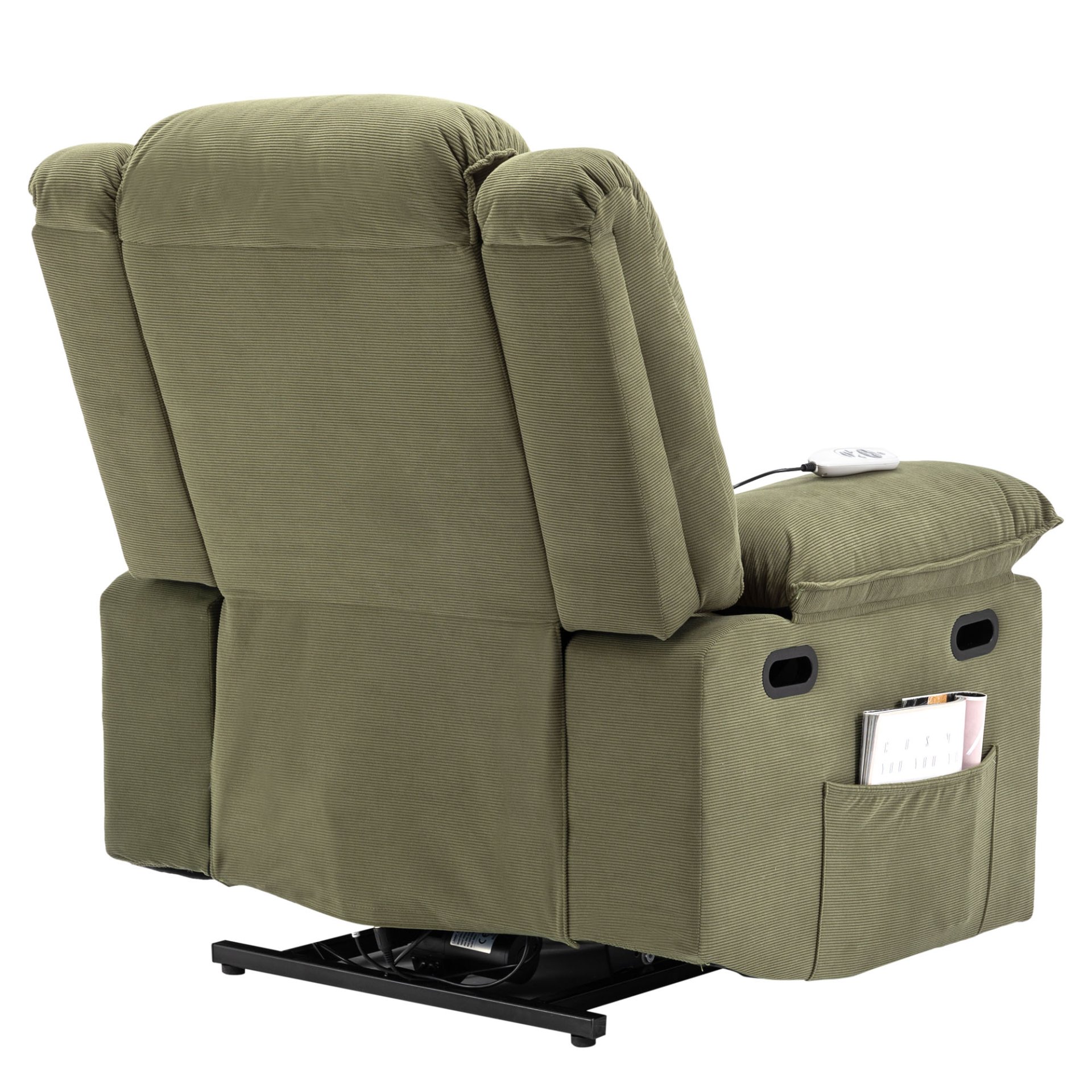 Massage Recliner, Power Lift Chair & Adjustable Massage And Heating Function, Recliner Chair With Infinite Position And Side Pocket For Living Room - Green - Image 15