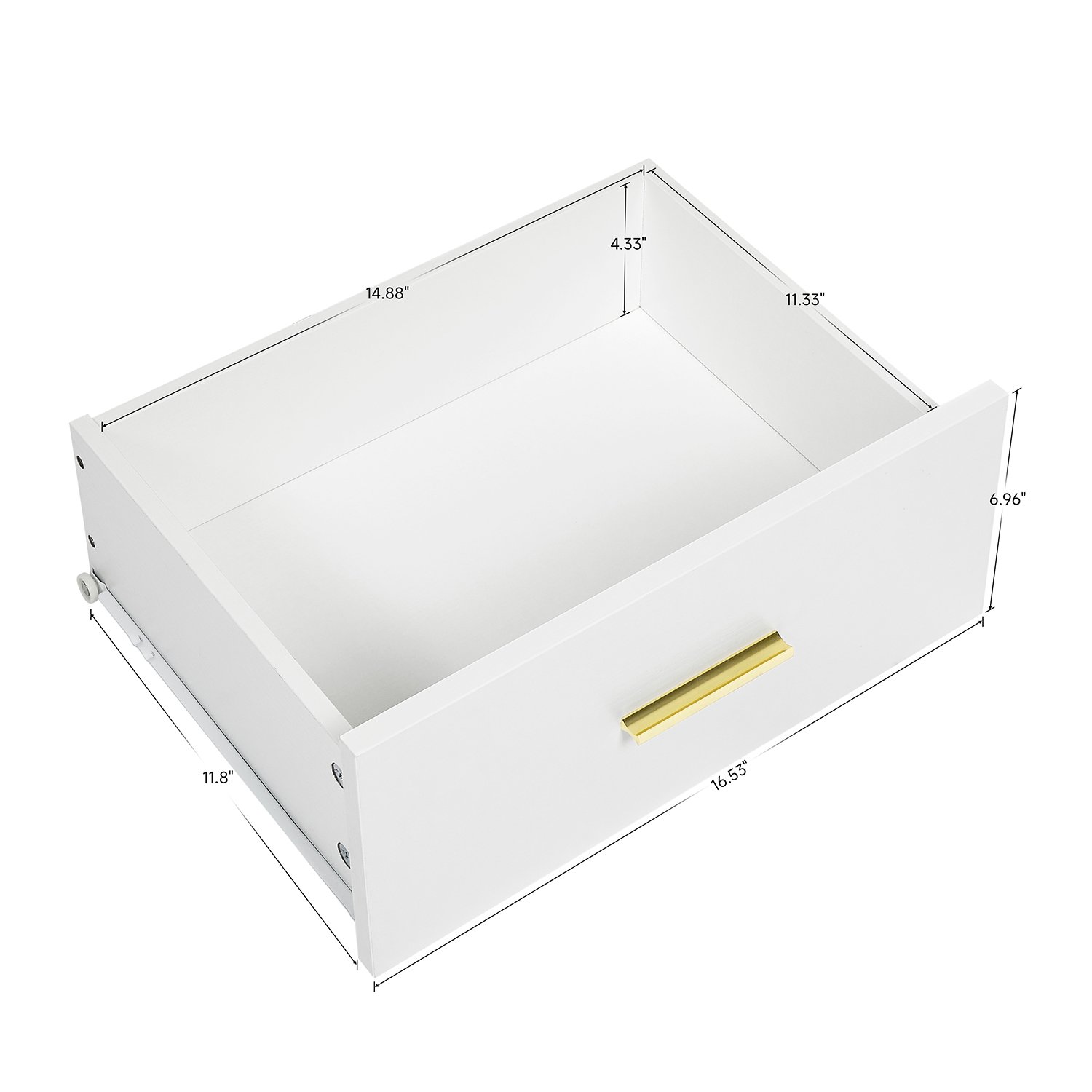 Modern 8 Drawer Dresser For Bedroom Ample Storage Wide Chest Of Drawers, Sturdy & Safe - White - Image 7