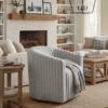 Alexa Barrel Swivel Chair - Grey - Image 2