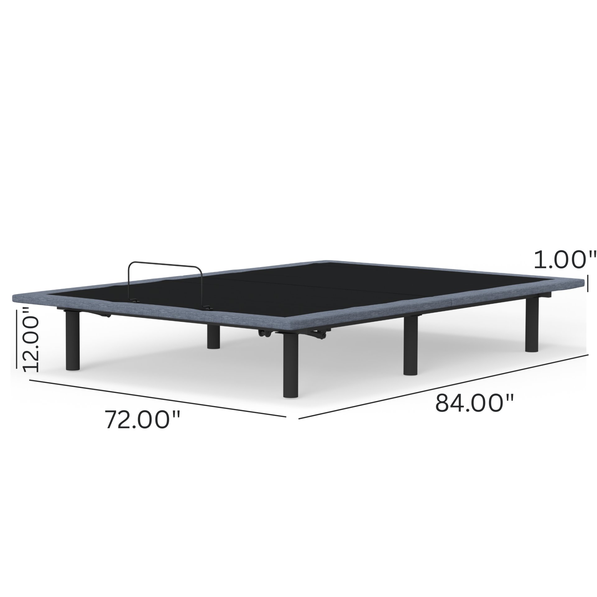 Btx5 - California King Adjustable Bed Base With Head And Foot Position Adjustment - Black / Gray - Image 7