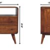 Curved Nordic Charm Console - Brown - Image 11