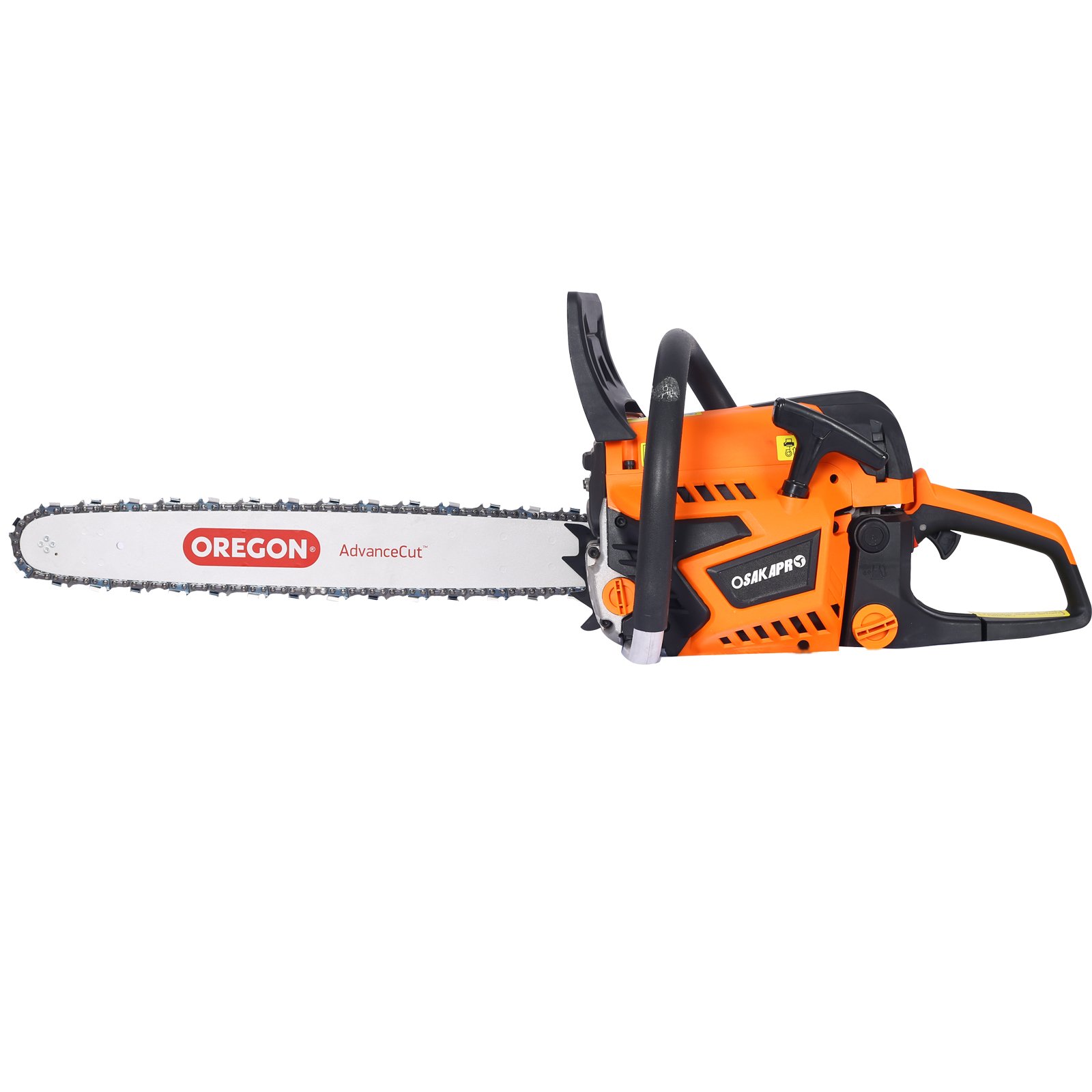 52Cc Gasoline Chainsaw With 20" Oregon Bar And Chain For Wood Cutting Plastic - Orange - Image 7