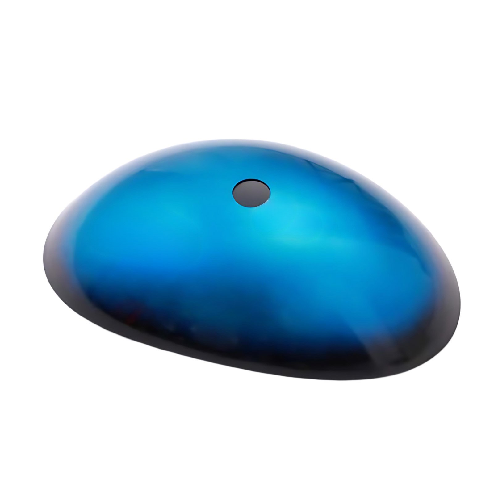 Vessel Sink With Pop Up Drain, Boat Shape Above Counter Bathroom Sink - Blue - Image 8