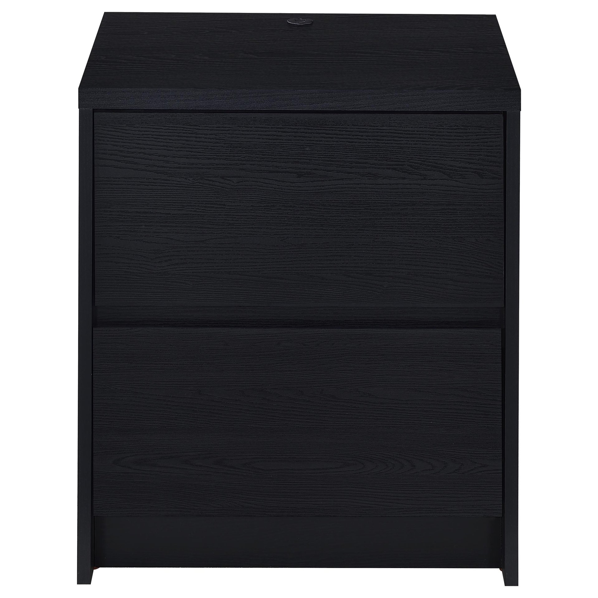 Nightstand Grain With Dual USB Ports And Motion Sensor LED Light - Black - Image 4