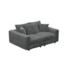 3 Seat Sofa, Convertible Deep Seat Sofa Lounge Chair For Living Room - Gray - Image 9