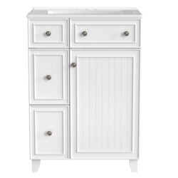 Bathroom Vanity Cabinet With Sink - White